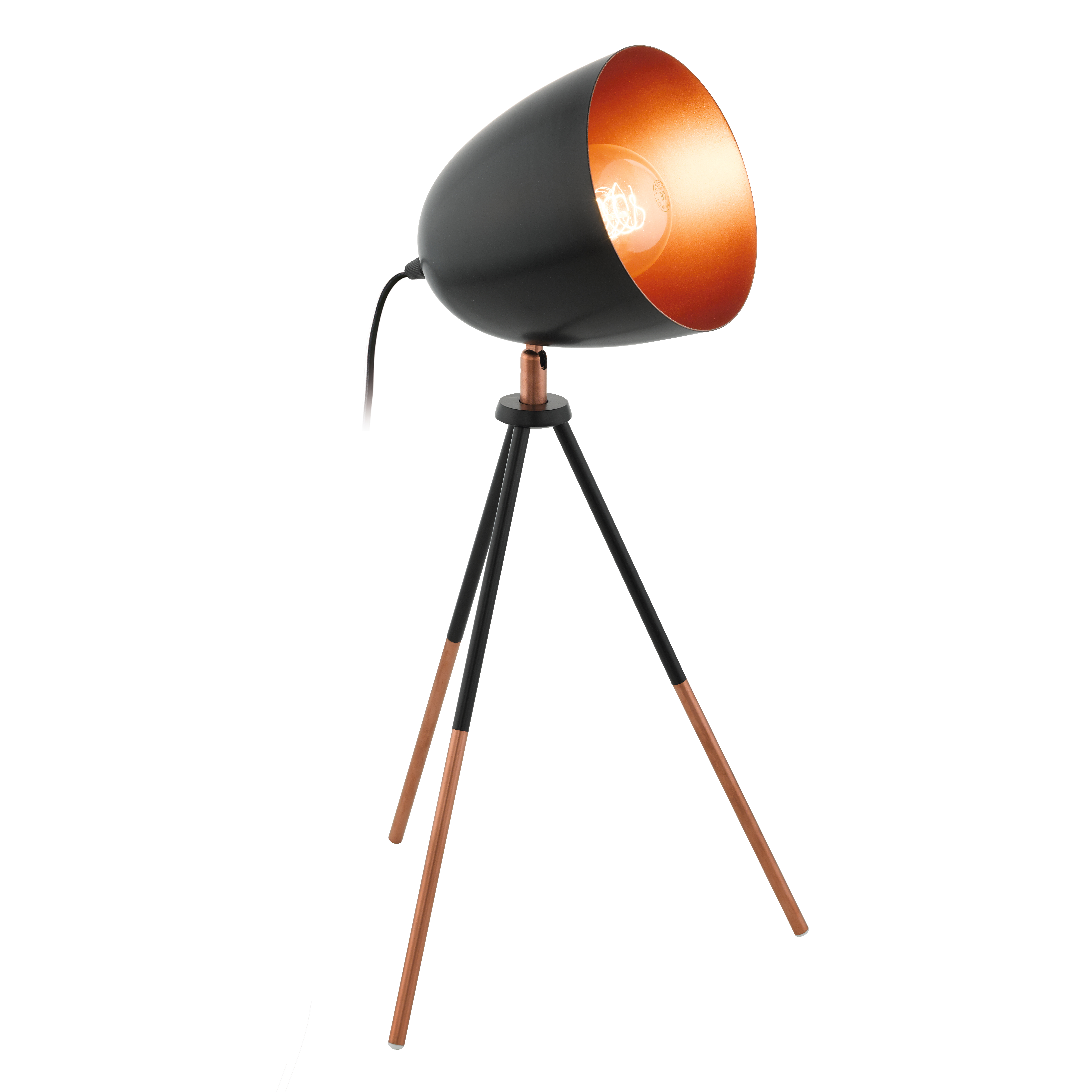 photo EGLO Lampe de table CHESTER 49385 noir
