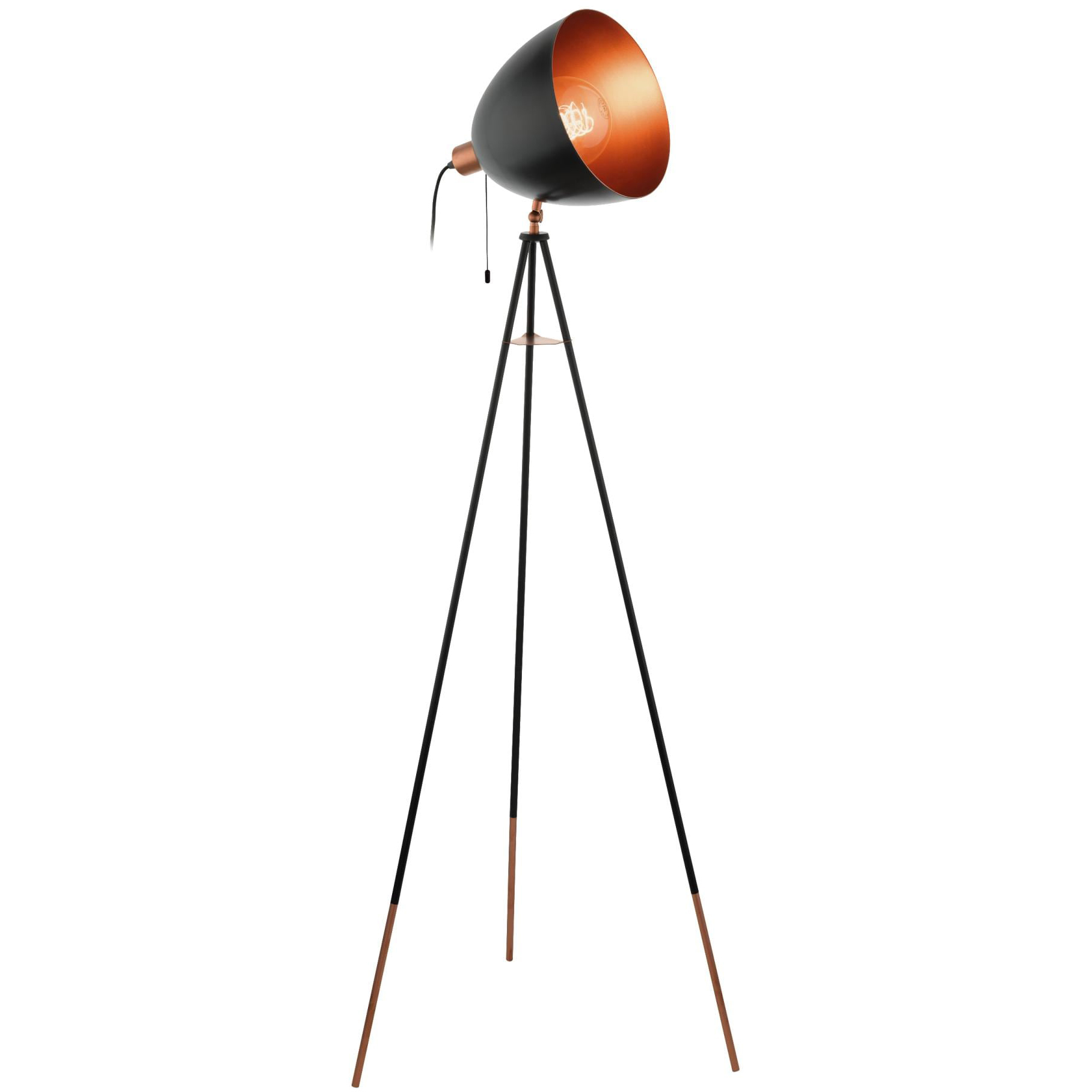 photo EGLO Lampadaire CHESTER 49386 noir