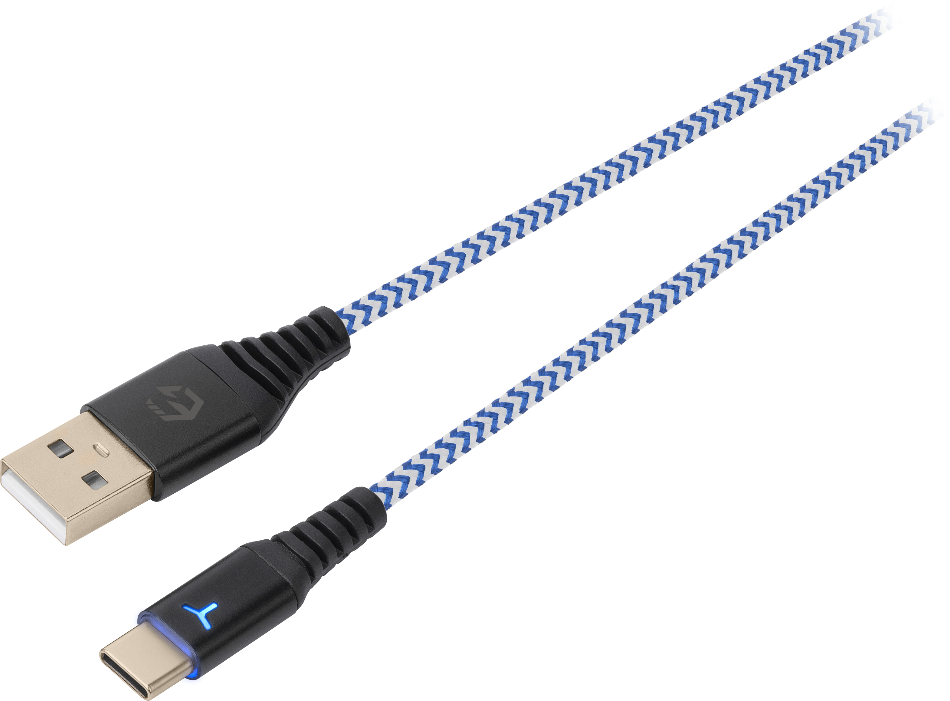 EGOGEAR Charging Cable Type-C 3m SCH10-P5-WH braided, PS5, White,Blue