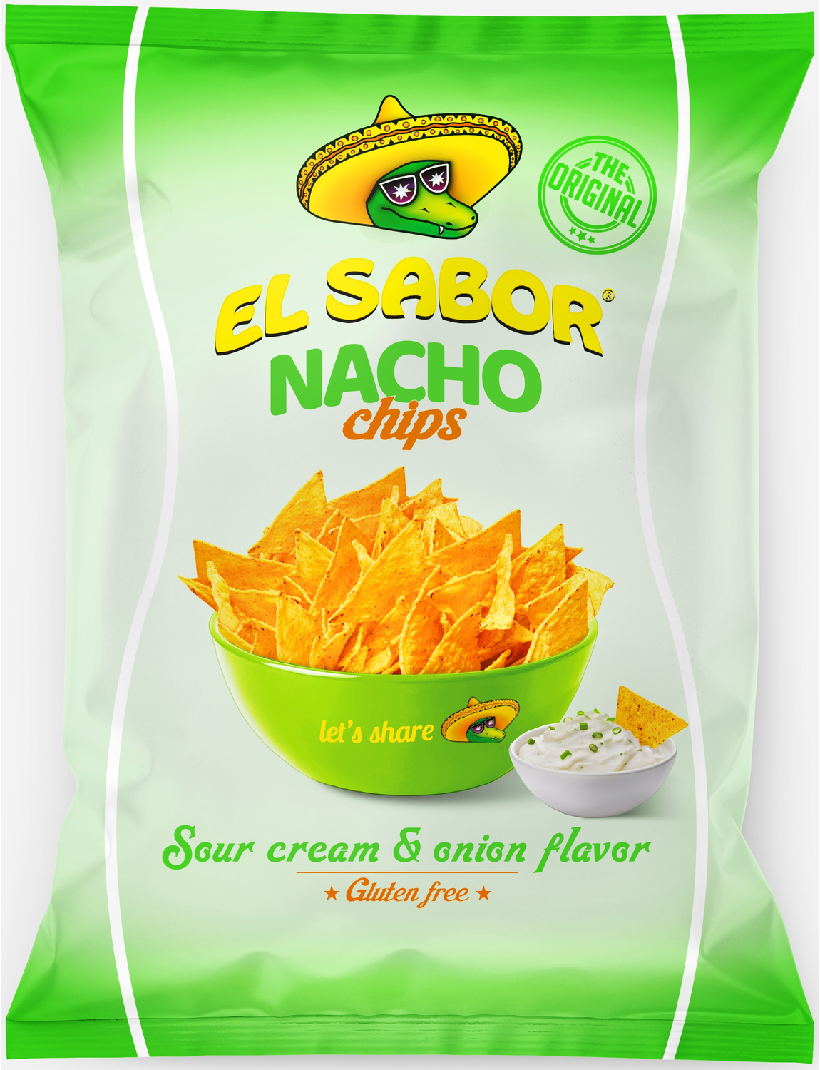 photo EL SABOR Nacho Chips Sour Cream & Onion ES107 100g
