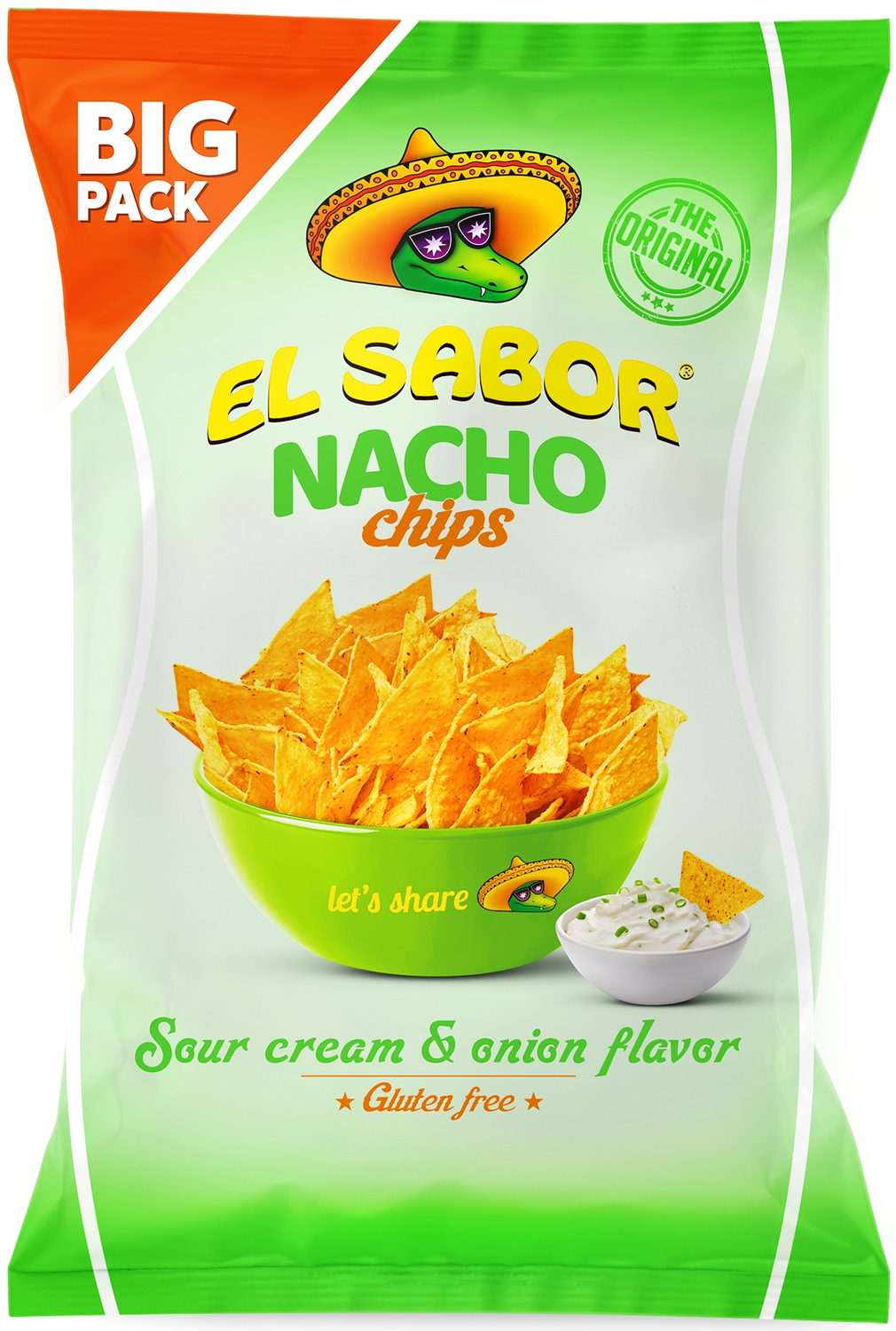 photo EL SABOR Nacho Chips Sour Cream & Onion ES781 180g