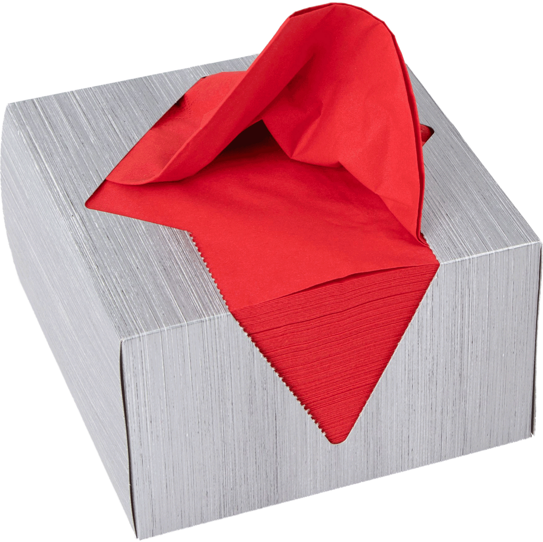 ELCO Boîte à serviettes 33x33cm 04-33401100-500 3 plis, rouge 100pcs. 3 plis, rouge 100pcs.