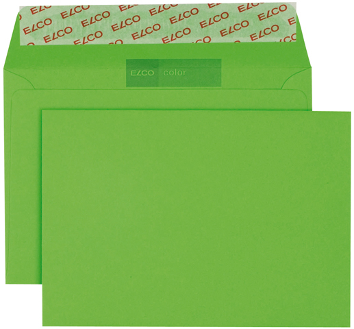 ELCO Enveloppe Color s/fenêtre C6 18832.62 100g, vert 250 pcs.