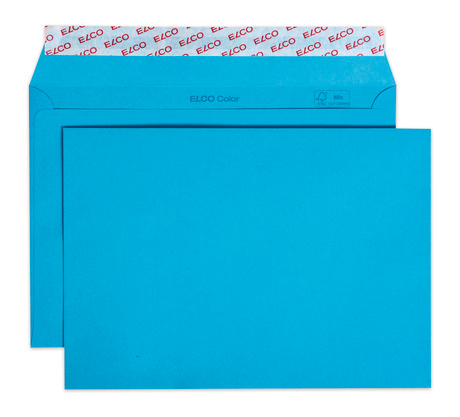ELCO Enveloppe Color s/fenêtre C5 24084.32 100g, bleu 250 pcs.