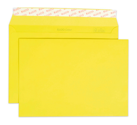ELCO Enveloppe Color s/fenêtre C5 24084.72 100g, jaune 250 pcs. 100g, jaune 250 pcs.