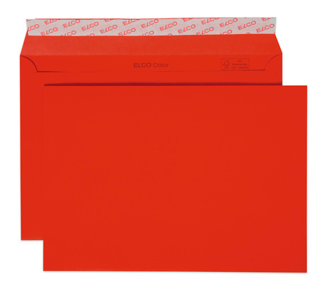 ELCO Enveloppe Color s/fenêtre C5 24084.92 100g, rouge 250 pcs.