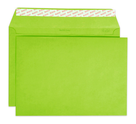 ELCO Enveloppe Color s/fenêtre C4 24095.62 120g, vert 200 pcs.
