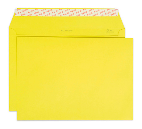ELCO Enveloppe Color s/fenêtre C4 24095.72 120g, jaune 200 pcs.