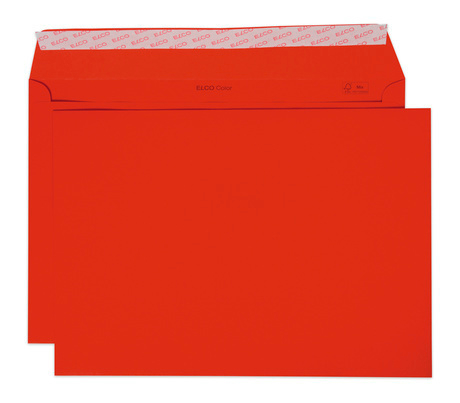 ELCO Enveloppe Color s/fenêtre C4 24095.92 120g, rouge 200 pcs.