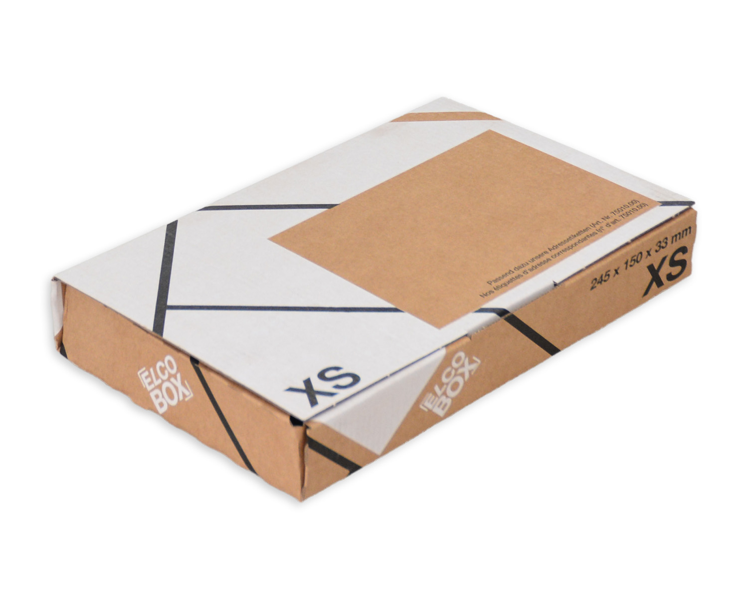 photo ELCO Emballage d'envoi XS 28831.25 marron/blanc 245x150x33mm