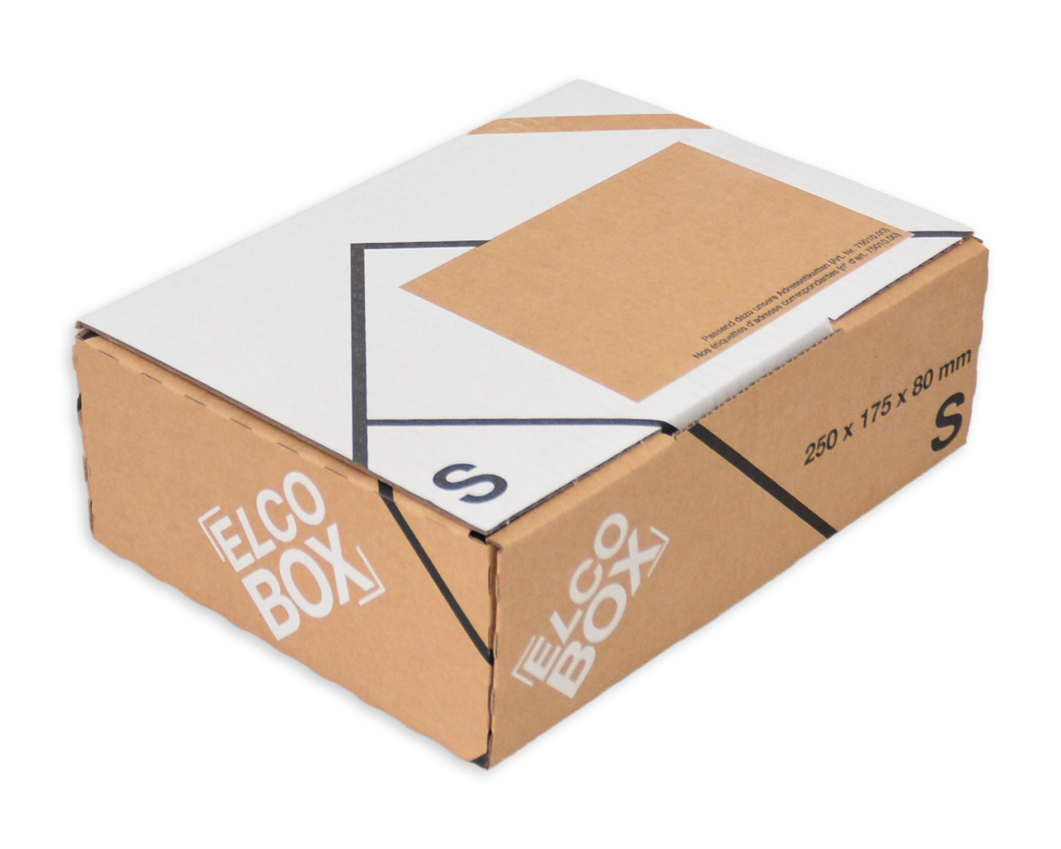photo ELCO Emballage d'envoi S 28832.25 marron/blanc 250x175x80mm