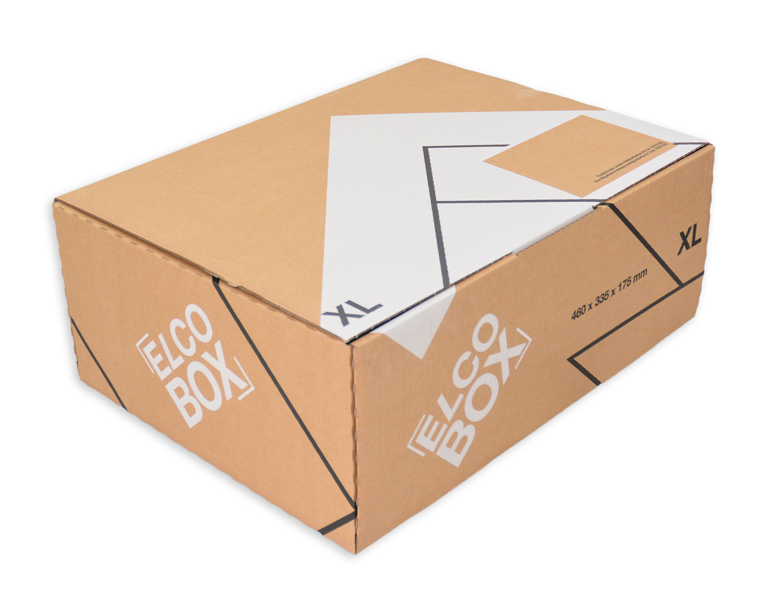 photo ELCO Emballage d'envoi XL 28835.25 marron/blanc 460x335x175mm