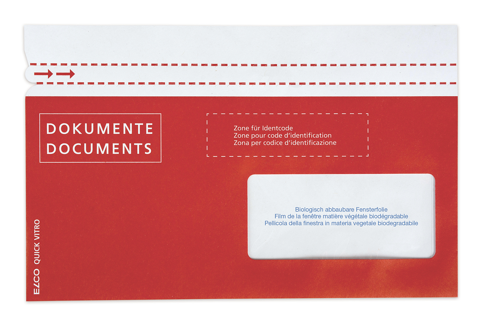 ELCO Porte-documents Quick Vitro 29123.80 C5/6 rouge f. droite 250p