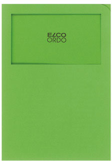 ELCO Dossier d'organ. Ordo A4 29469.62 s. lignes, vert 100 pièces