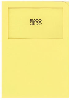 ELCO Dossier d'organ. Ordo A4 29469.71 s. lignes, jaune 100 pièces