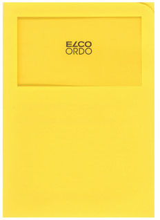 ELCO Dossier d'organ. Ordo A4 29469.72 s. lignes, jaune 100 pièces
