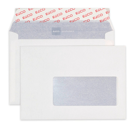 ELCO Enveloppe Profutura fen. dr C6 30680 100g, blanc, colle 500 pcs.