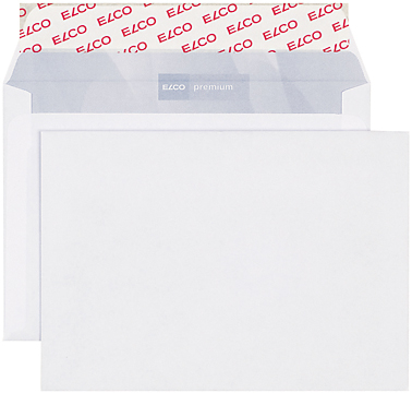 ELCO Enveloppe Premium s/fenêtre C6 30685 80g, blanc 500 pcs.