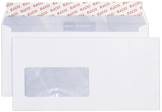 ELCO Enveloppe Premium fe. ga. C5/6 30799 100g blanc, colle 500 pcs.