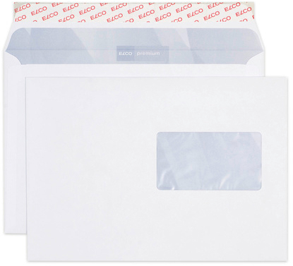 ELCO Enveloppe Premium a/fenêtre B5 32996 100g, blanc 500 pcs. 100g, blanc 500 pcs.
