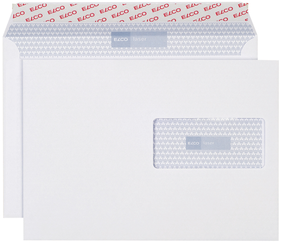 ELCO Envelope Laser fenêtre dr. C5 33596 100g, blanc, colle 500 pièces