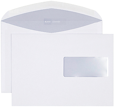 ELCO Enveloppe Classic a/fenêtre C5 37496 100g, blanc 500 pcs.