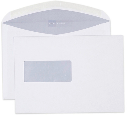 ELCO Enveloppe Classic a/fenêtre C5 37499 100g, blanc 500 pcs. 100g, blanc 500 pcs.