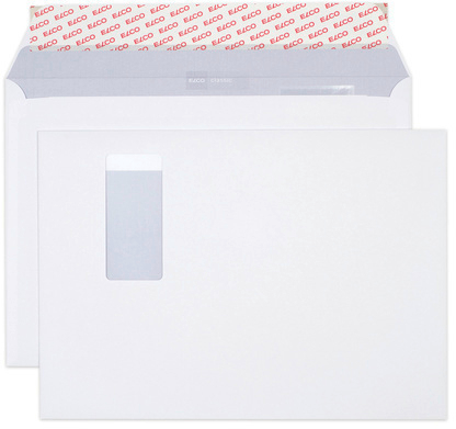 ELCO Enveloppe Classic a/fenêtre C4 37892 120g, blanc 250 pcs.