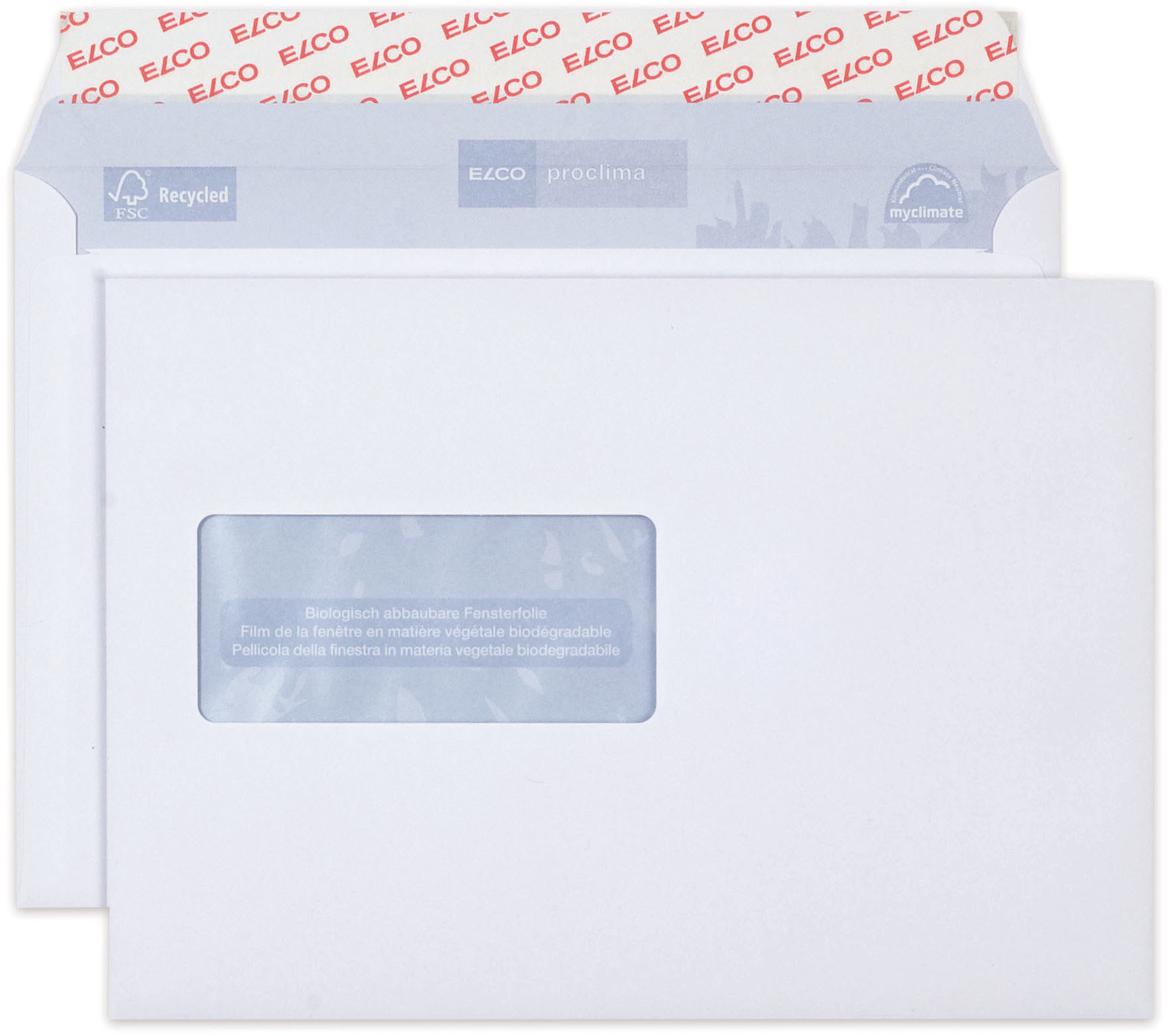 ELCO Enveloppe Proclima fen. ga C5 38999 100g, blanc, colle 500 pcs.