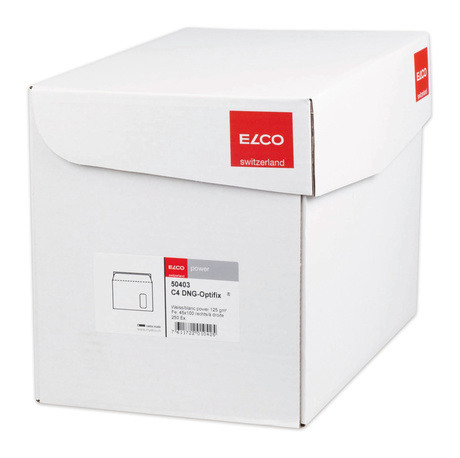 ELCO Enveloppe power fênetre re C4 50403 120g, blanc, sticker 250 pcs.