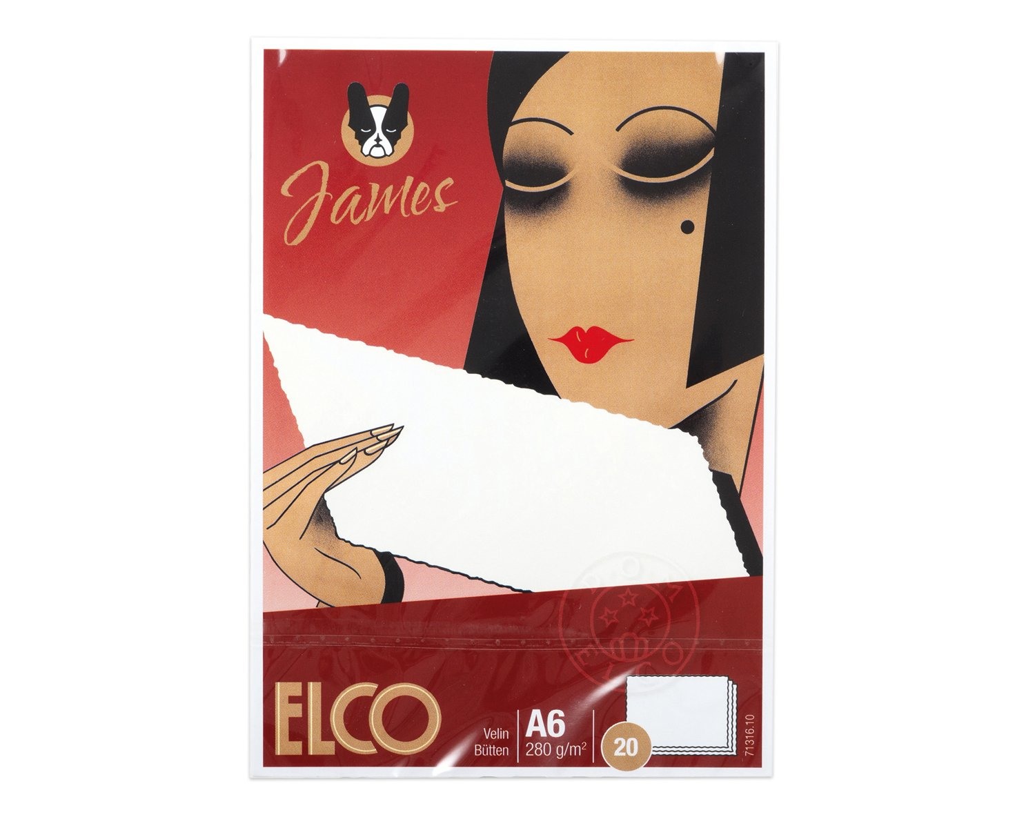 ELCO Enveloppes Velin C6 71318.10 blanc, 100g 20 pcs.