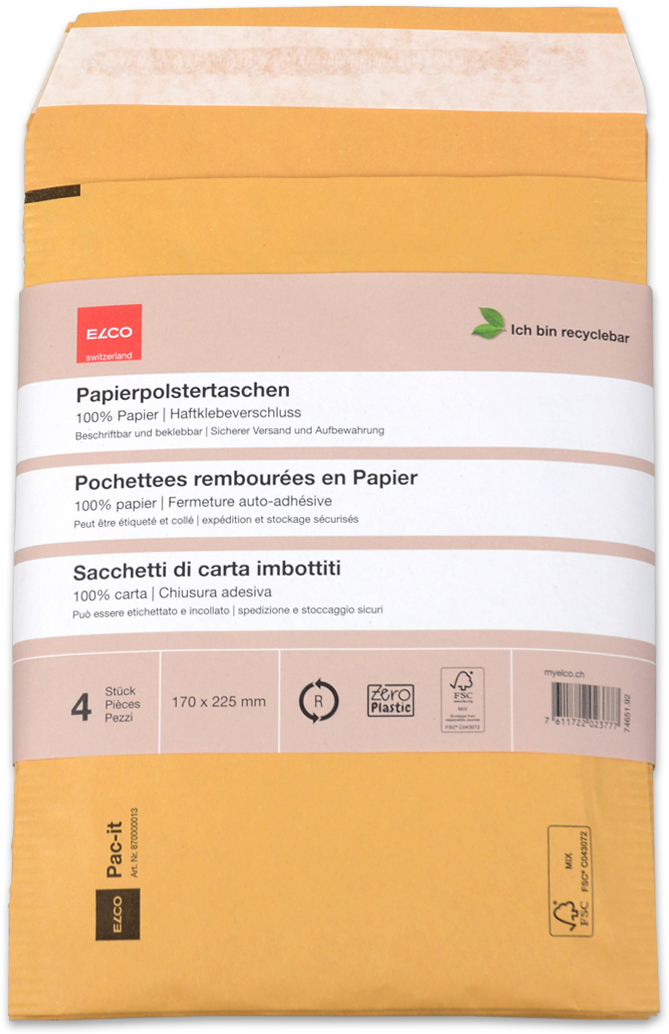 ELCO Pochette en papier 74651.92 170 x 225mm, marron 4 pcs.