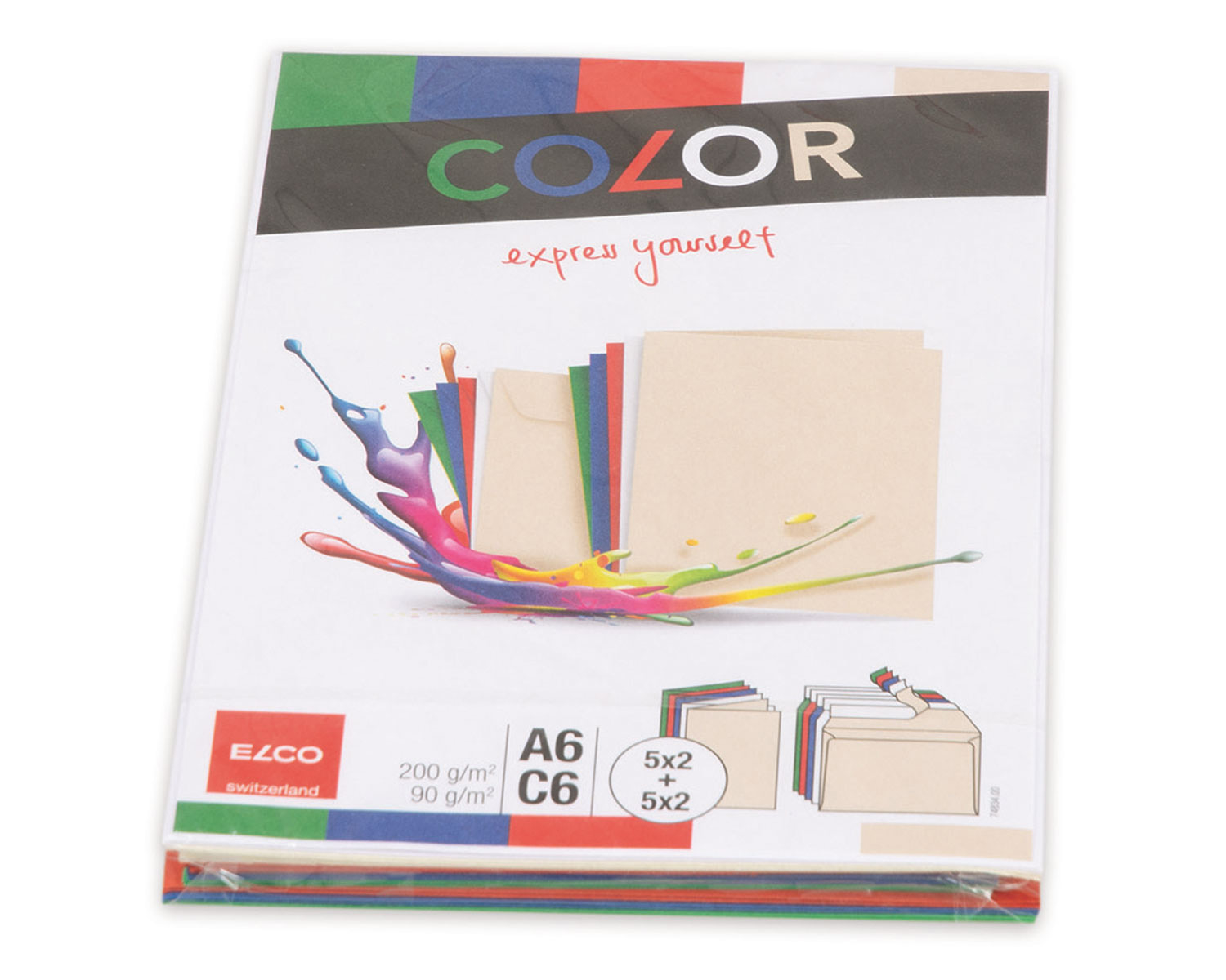 ELCO Enveloppes/cartes COLOR C6/A6 74834.00 ass. 2x10 pcs.