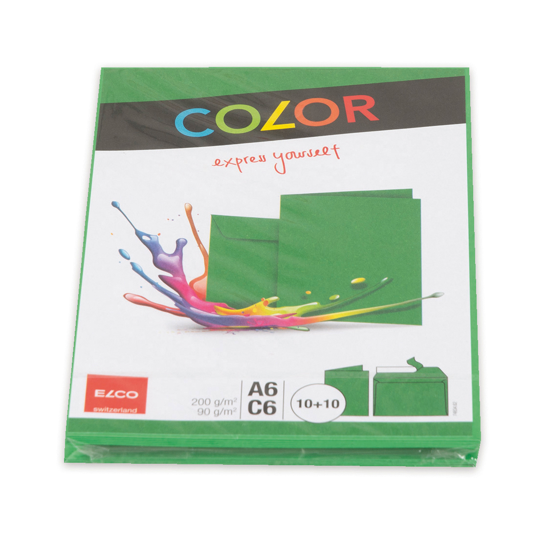 ELCO Enveloppes/cartes COLOR C6/A6 74834.62 vert 2x10 pcs.
