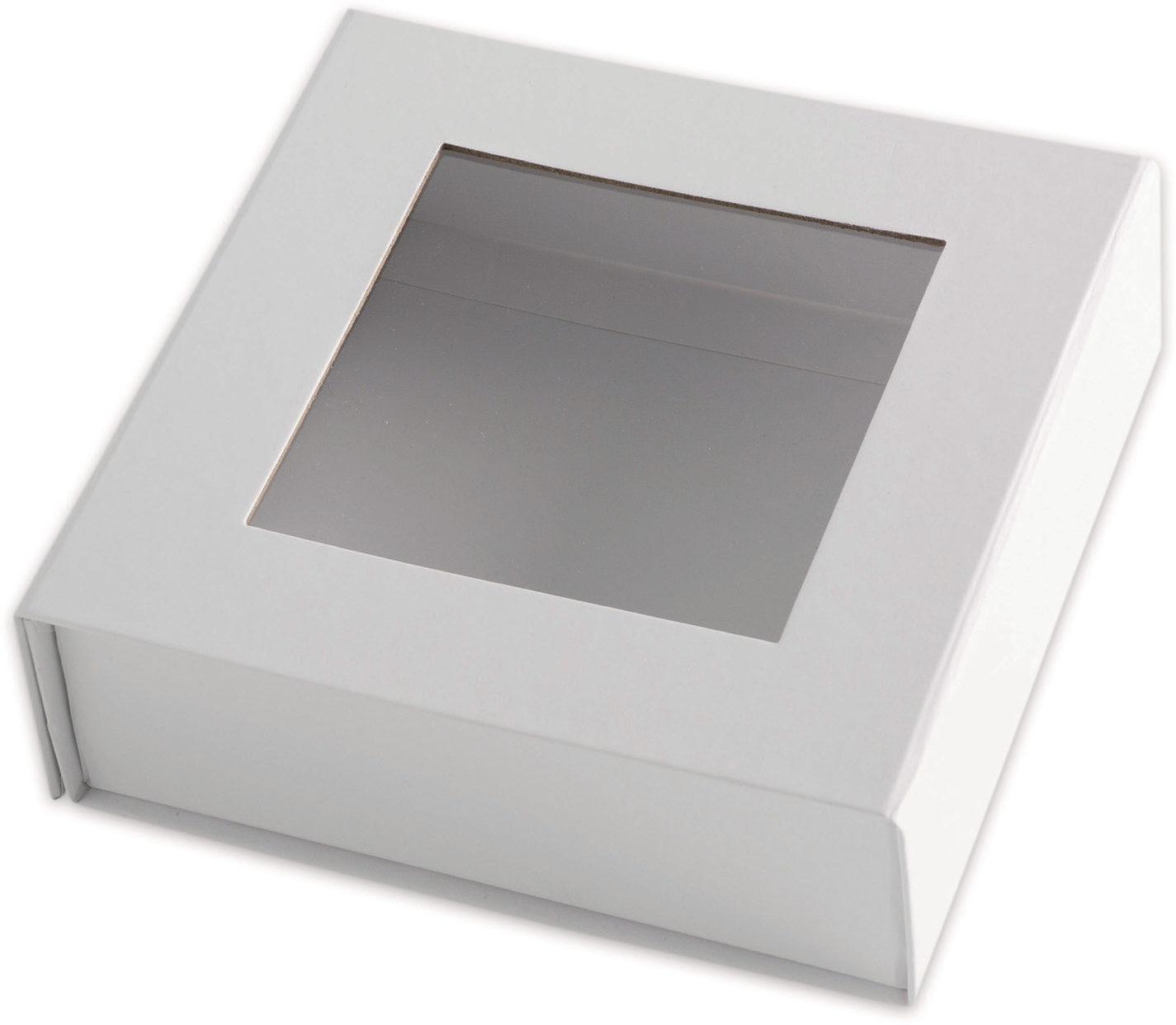 ELCO Box cadeau avec grande fenêtre 82111.10 blanc, 15x15x5cm 5 pcs. blanc, 15x15x5cm 5 pcs.