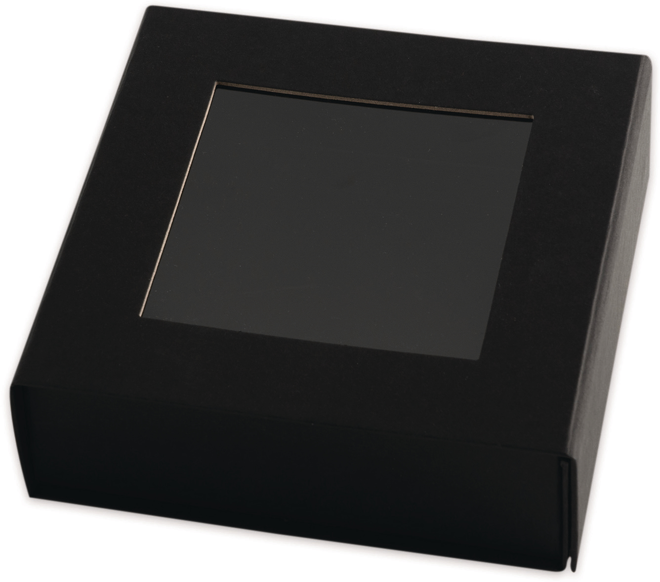 ELCO Box cadeau avec grande fenêtre 82111.11 noir, 15x15x5cm 5 pcs. noir, 15x15x5cm 5 pcs.