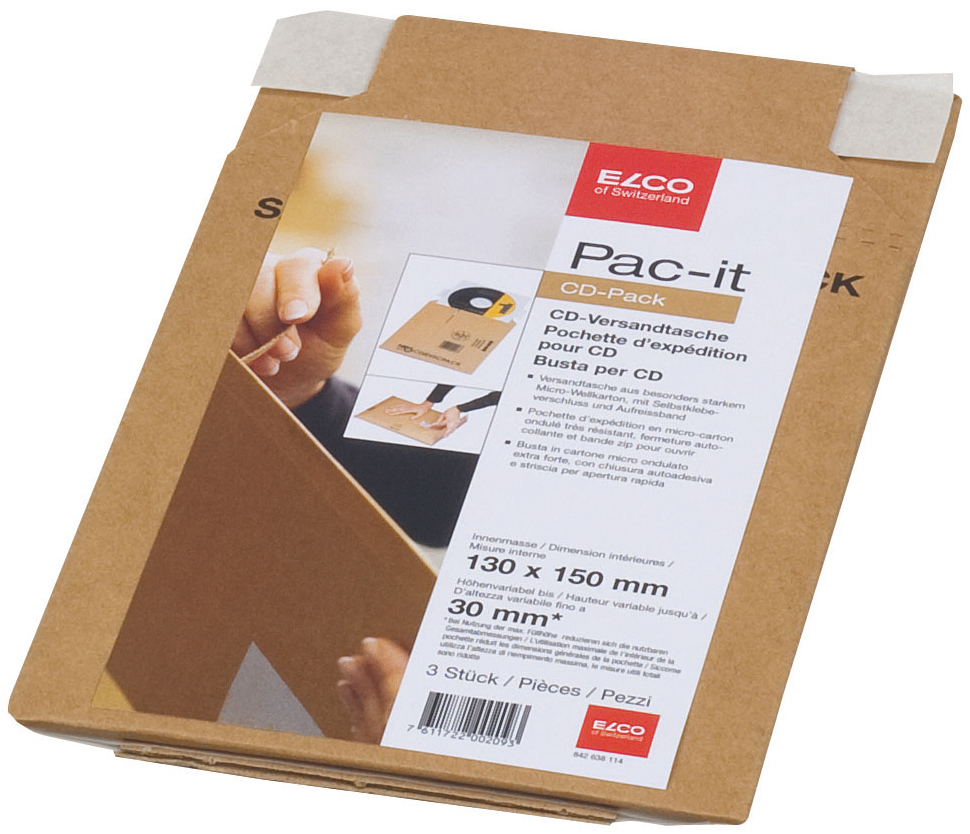 ELCO Sac dexpédition Safe 145x190mm 842638114 carton, CD Pack 3 pcs.