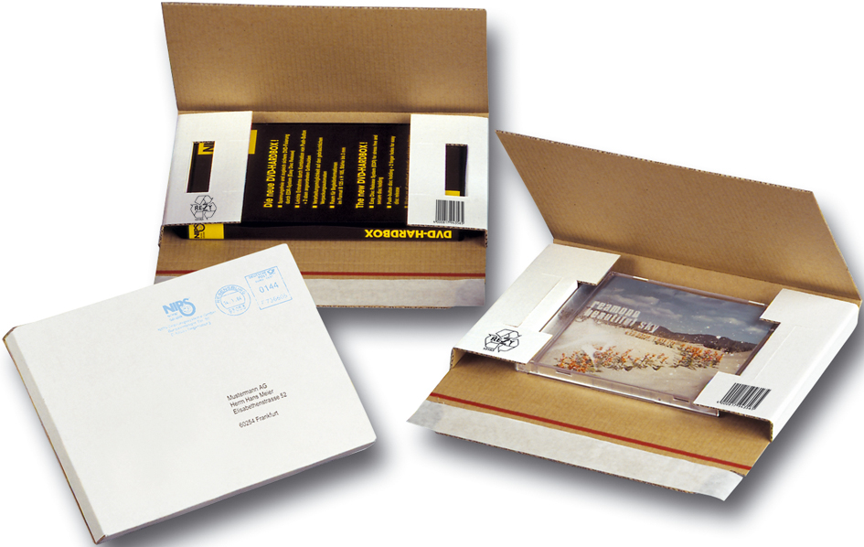ELCO Sac d'expédition CD/DVD 846180161 carton, blanc 223x155x20mm carton, blanc 223x155x20mm