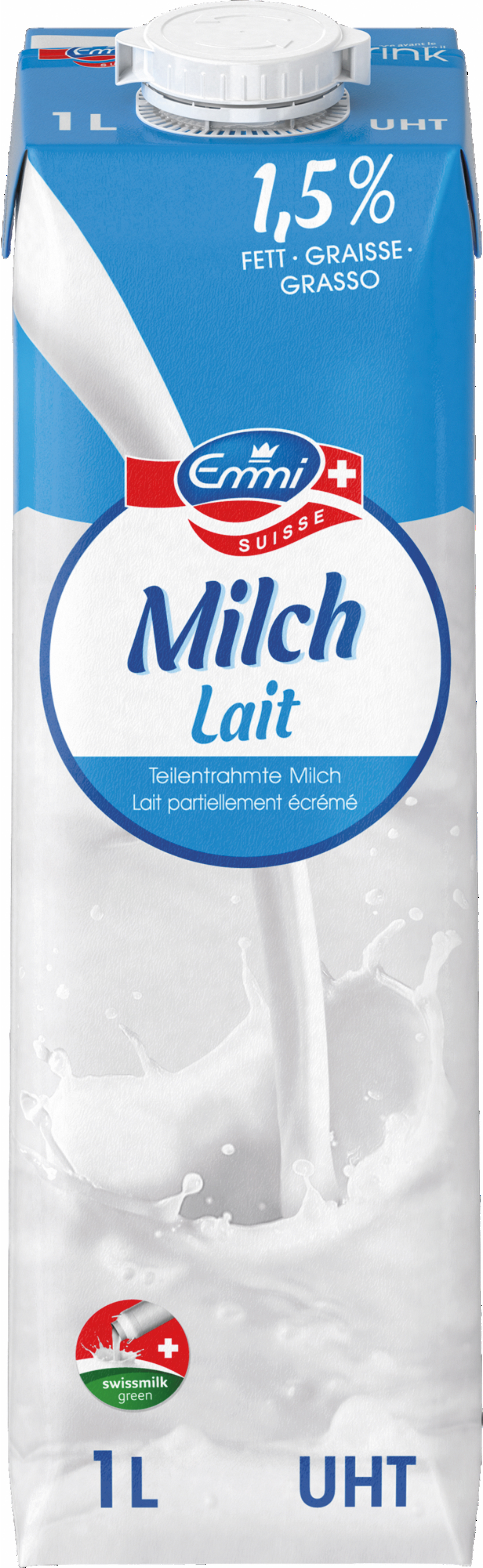 EMMI Milchdrink 1,5%, UHT 1325272 1 l, 12 Stk.