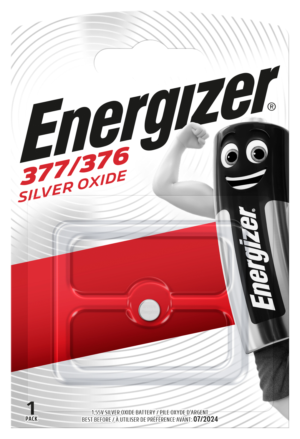 ENERGIZER Pile miniature 1.55 V E300783101 E377/376 1 pièce E377/376 1 pièce