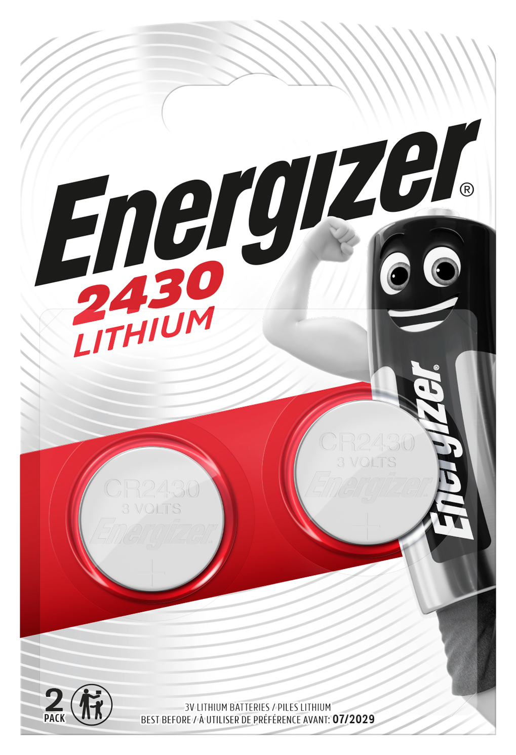 ENERGIZER Piles miniature lithium 3V E300830302 2 pièces