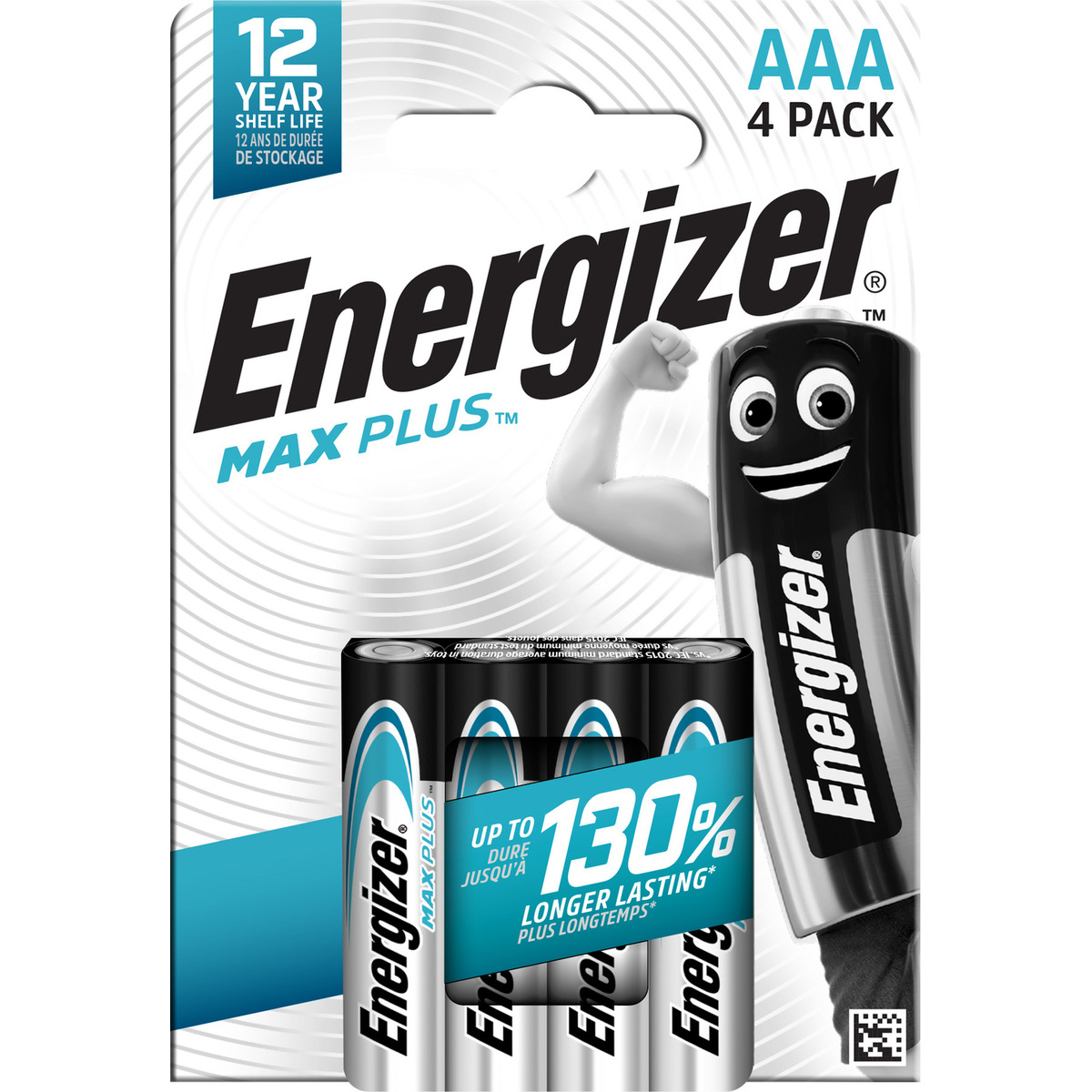 ENERGIZER Batterie Max Plus 1,5V E303320600 E92/AAA 4 Stück