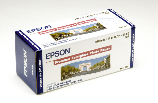 EPSON Premium Semigloss Photo Paper S041336 251 g, rouleaux 210mm x 10m