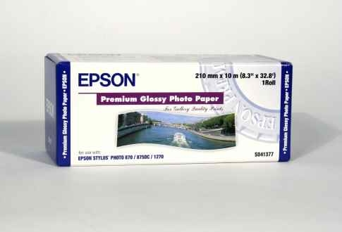 EPSON Premium Glossy Photo Paper 10m S041377 Stylus Photo 255g 210mm Stylus Photo 255g 210mm