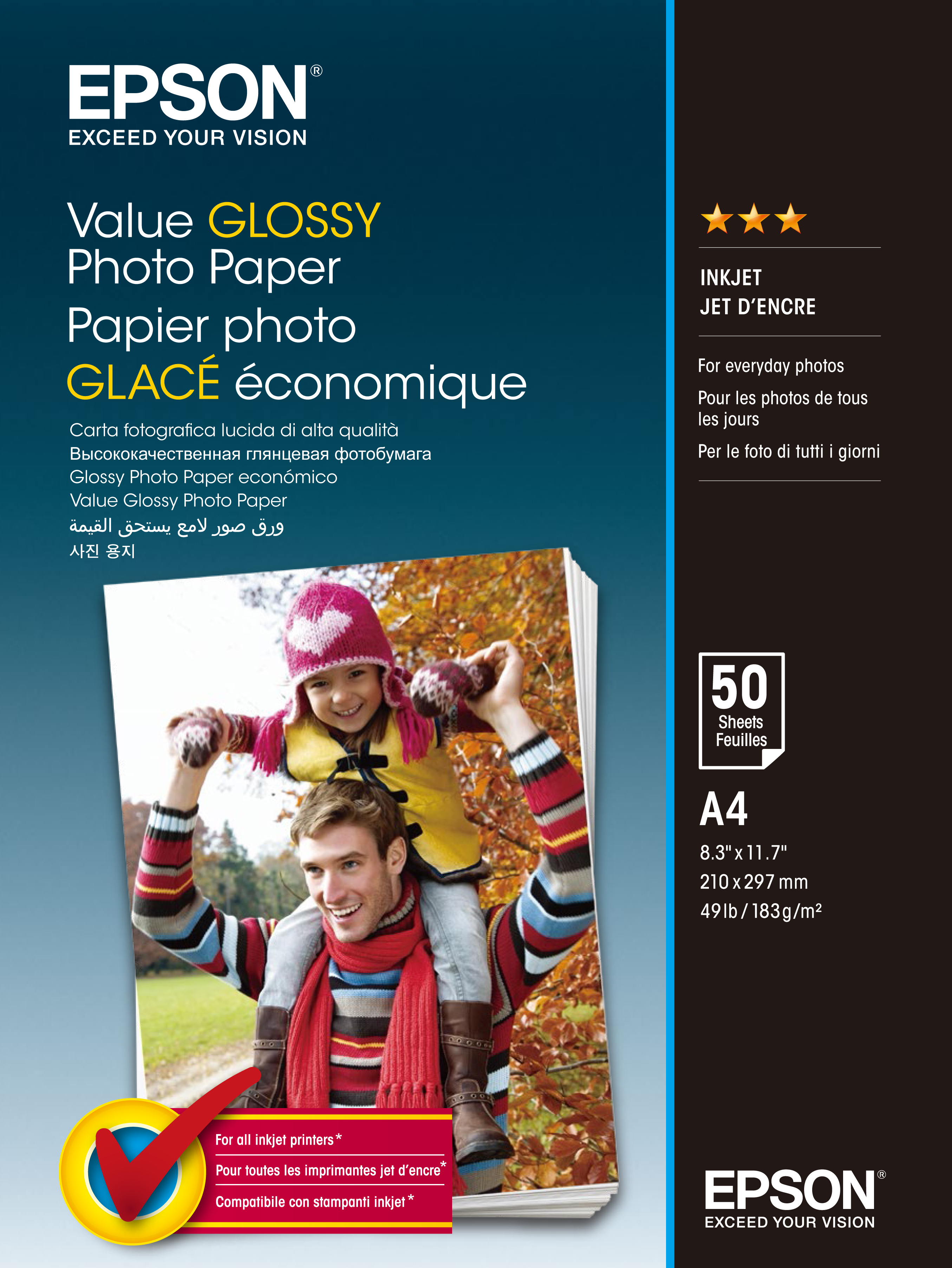 EPSON Value Photo Paper A4 S400036 InkJet 183g 50 feuilles
