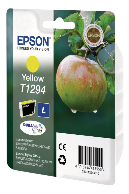 photo EPSON Cart. d'encre yellow T129440 Stylus SX420W 7.0ml