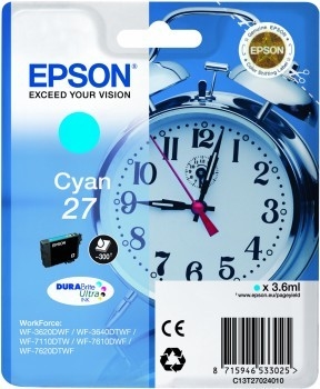 photo EPSON Cart. d'encre cyan T270240 WF 3620/7620 300 pages