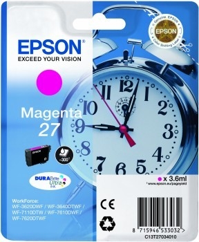 photo EPSON Cart. d'encre magenta T270340 WF 3620/7620 300 pages