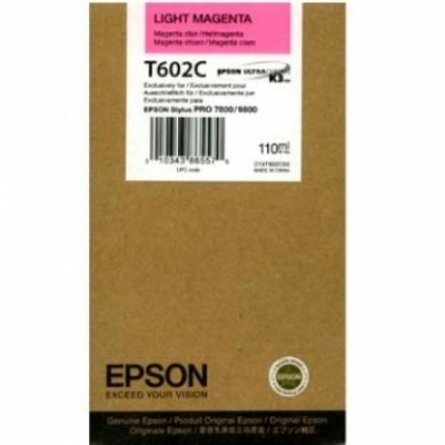 photo EPSON Cart. d'encre light magenta T602C00 Stylus Pro 7800/9800 110ml