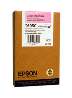 photo EPSON Cart. d'encre light magenta T605C00 Stylus Pro 4800 110ml
